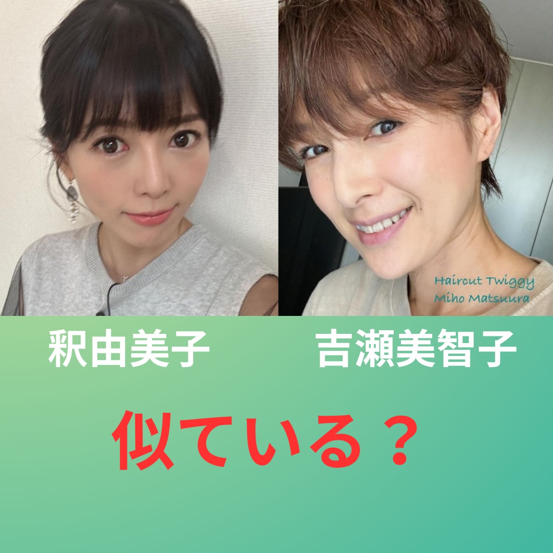 吉瀬美智子 釈由美子 似てる？